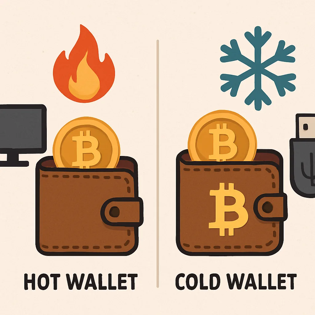 Hot wallet versus cold wallet uitgelegd