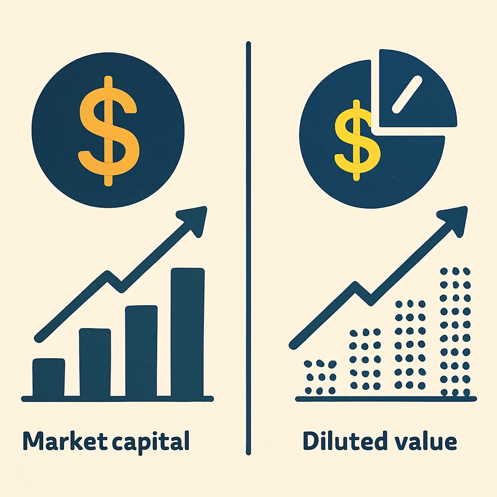 Marktkapitalisatie versus verwaterde waarde begrijpen