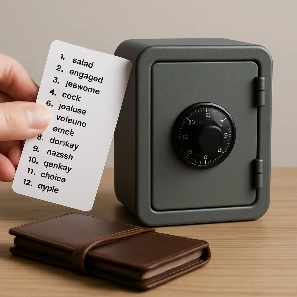 Seed phrase veilig opslaan zonder risico