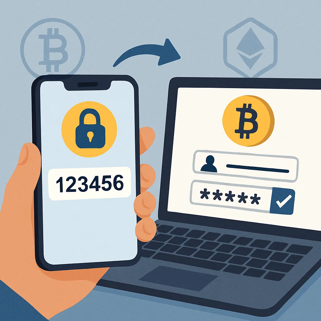 Tweestapsverificatie instellen op crypto accounts