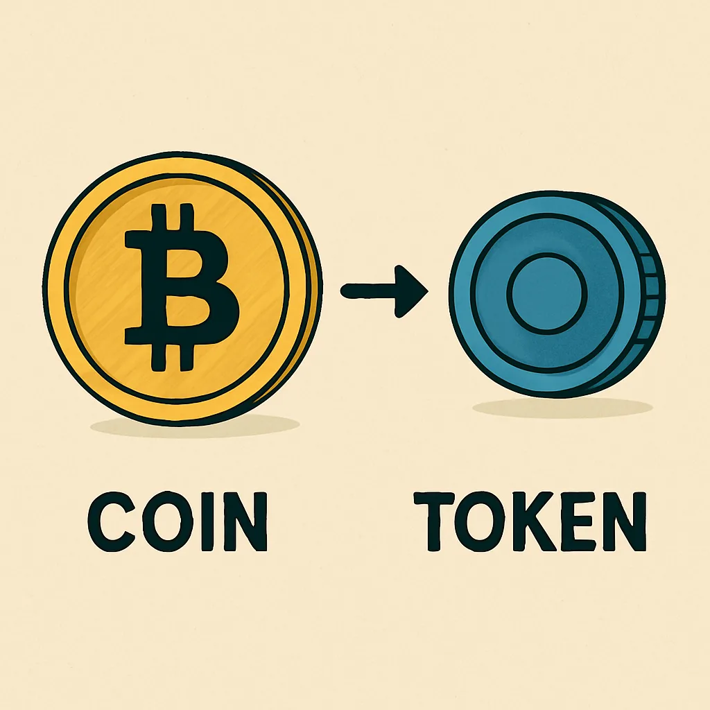 Verschil tussen coins en tokens begrijpen