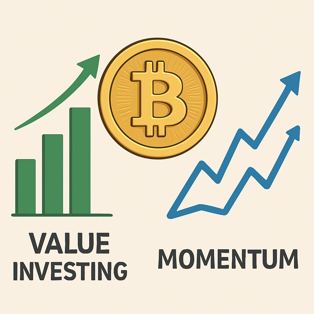 Waarde investeren versus momentum in crypto
